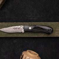 Mcusta Mike Irie Sport 100 Damascus VG-10 Black Micarta Fixed Blade [MC-0232DB]