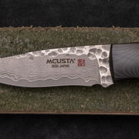 Mcusta Mike Irie Sport 100 Damascus VG-10 Black Micarta Fixed Blade [MC-0232DB]