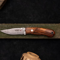 Mcusta Mike Irie Sport 100 Damascus VG-10 Core Ironwood Fixed Blade [MC-0231DI]
