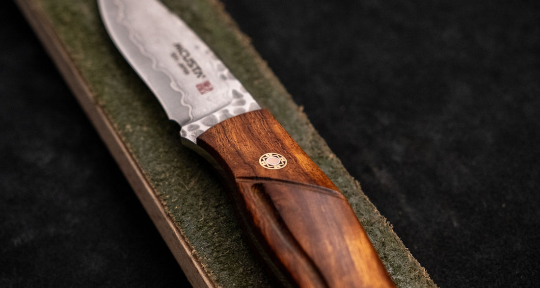 Mcusta Mike Irie Sport 100 Damascus VG-10 Core Ironwood Fixed Blade [MC-0231DI]