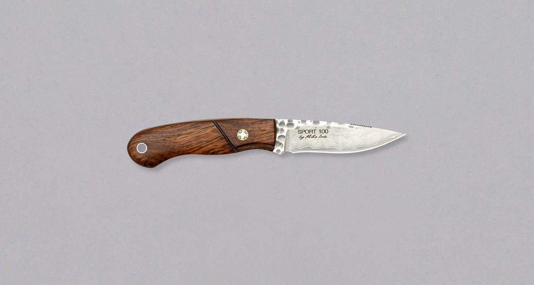 Mcusta Mike Irie Sport 100 Damascus VG-10 Core Ironwood Fixed Blade [MC-0231DI]