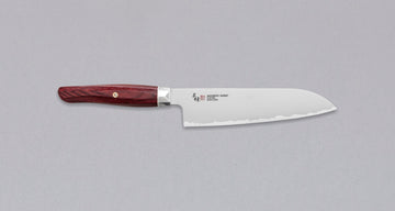 Mcusta Santoku Revolution 180mm (7.1") [Red]_1