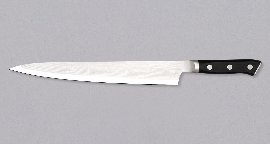 Mcusta Slicer Damascus D Classic Black 270mm (10.6")