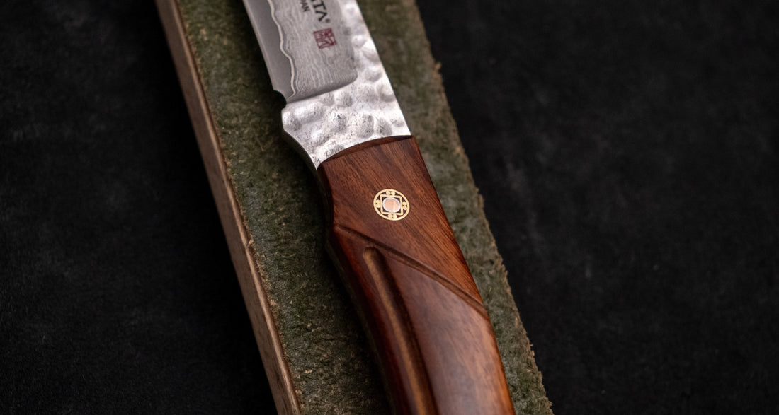 Mcusta Mike Irie Sport 200 Damascus VG-10 Core Ironwood Fixed Blade [MC-0232DI]