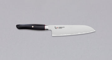 Mcusta Santoku Revolution 180mm (7.1") [Black]