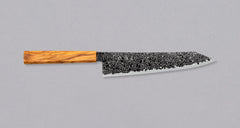Hatsukokoro Mercury Kiri-Gyuto Kurozome Damascus 210mm (8.3") [Mono Olivewood]