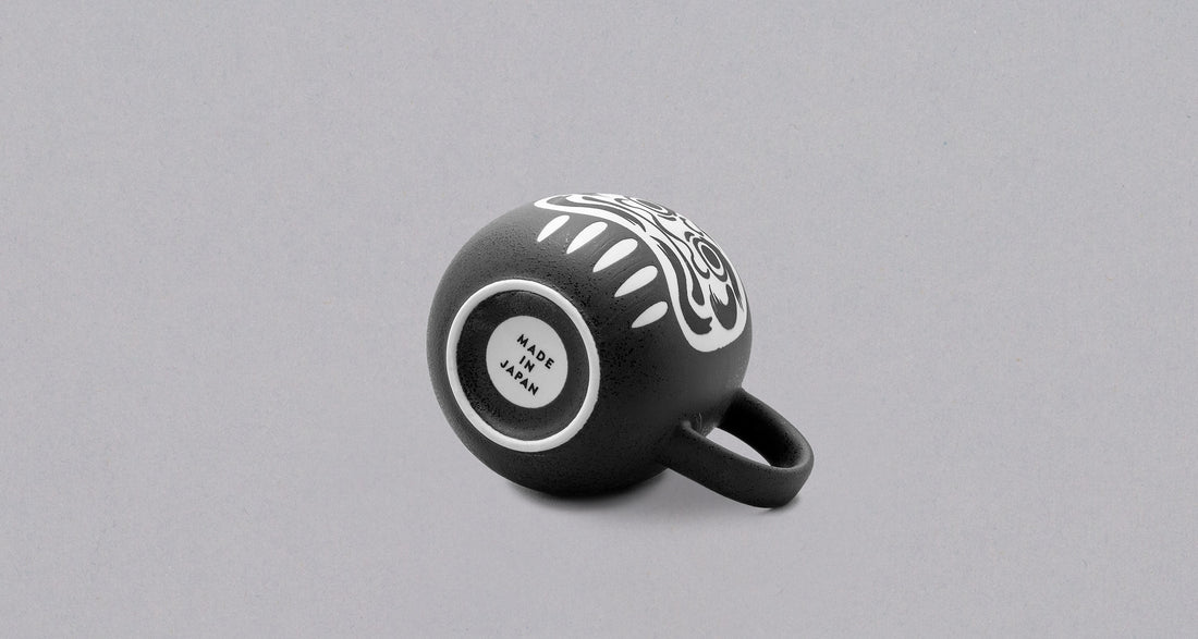 Mino Japanese Daruma Mug [black]