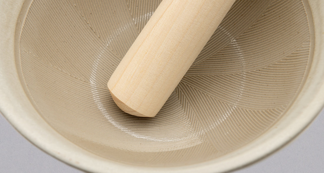 Japonský keramický mažiar Suribachi 150mm (5.9")