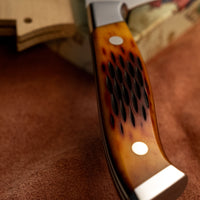 NENOX-S Gyuto Migaki 240mm (9,4") [Os sculptat Amber]