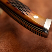 NENOX-S Gyuto Migaki 240mm (9,4") [Os sculptat Amber]