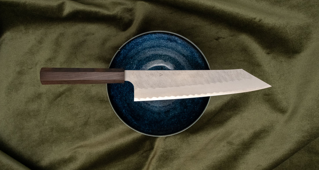 Nigara Kiri-Gyuto Aogami Super Migaki Tsuchime 240mm (9.4")