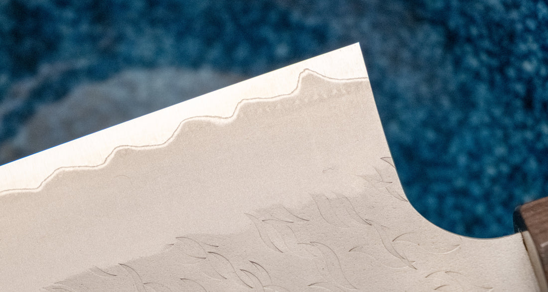 Nigara Kiri-Gyuto Aogami Super Migaki Tsuchime 240mm (9.4")