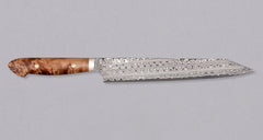 Nigara Kiritsuke-Sujihiki SG2 Damascus Maplewood 255mm (10")_1