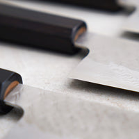 Nigara Hamono VG-10 Damascus Tsuchime line of knives.