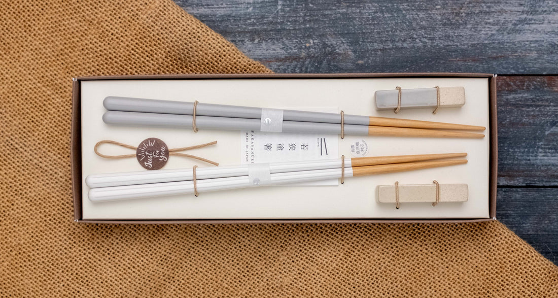 Haze Chopstick Gift Set – Grey and White