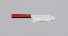Hokiyama Santoku Ginsanko Nawame Damascus 165mm (6.5") [Kaotan/Rosewood]