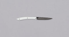 Saji Folding Steak Knife SG2 Damascus 100mm (3.9") [White Micarta]