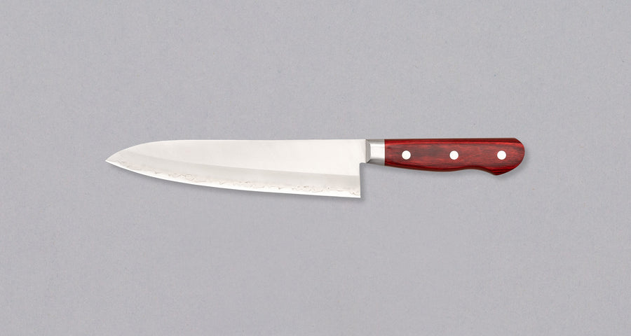Seki Kotetsu Gyuto Vg-10 Migaki 200mm (7.9") [red pakkawood]
