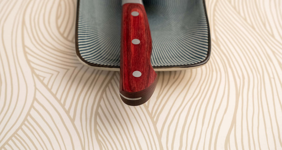 Seki Kotetsu Gyuto Vg-10 Migaki 200mm (7.9") [red pakkawood]