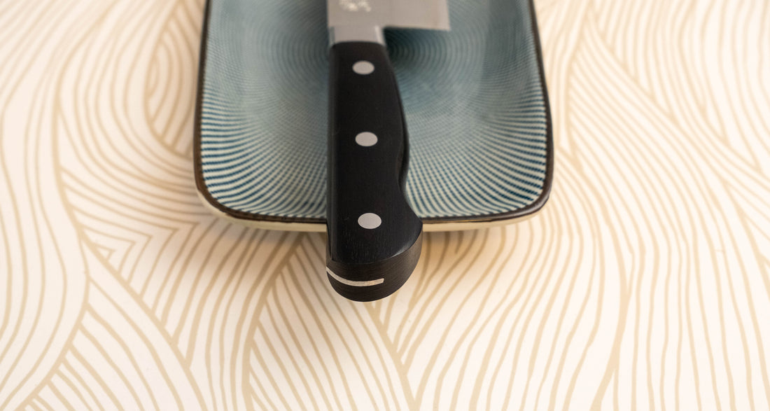 Seki Kotetsu Nakiri Vg-10 Migaki 165mm (6.5") [black pakkawood]