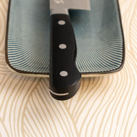 Seki Kotetsu Nakiri Vg-10 Migaki 165mm (6.5") [black pakkawood]