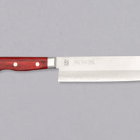 Seki Kotetsu Nakiri Vg-10 Migaki 165mm (6.5") [red pakkawood]