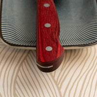 Seki Kotetsu Nakiri Vg-10 Migaki 165mm (6.5") [red pakkawood]