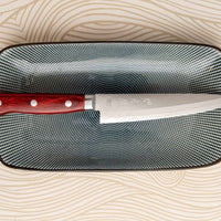 Seki Kotetsu Petty Vg-10 Migaki 135mm (5.3") [red pakkawood]