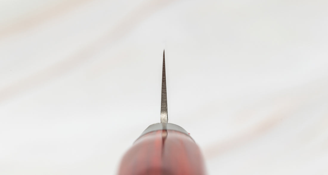 Seki Kotetsu Petty Vg-10 Migaki 135mm (5.3") [red pakkawood]