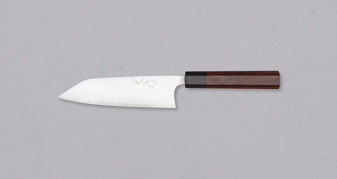 Shibata Koutetsu Santoku Aogami Super Migaki 165mm (6.5")