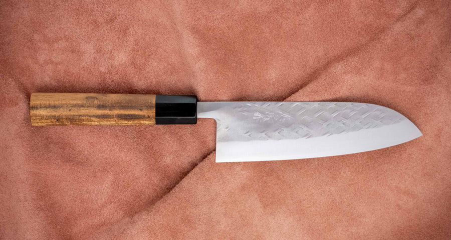 Tadafusa Santoku SLD Polished Hammered 165mm (6.5")