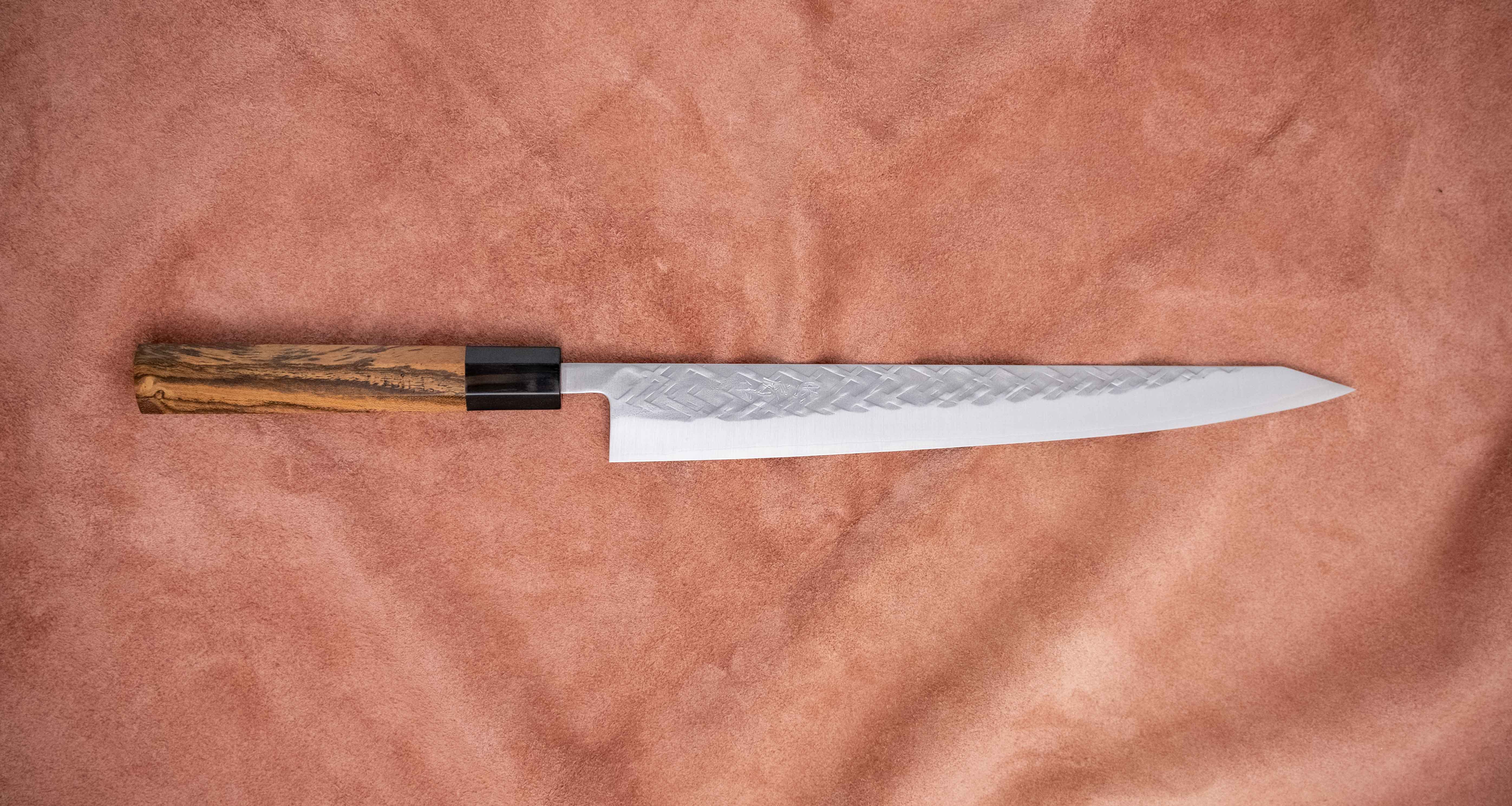 Tadafusa Sujihiki SLD Polished Hammered 270mm (10.6
