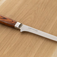 Presenting a knife designed specifically for the difficult task of separating meat from bone. Suitable for various types of meat - for trimming, boning and other butchering work. The flexible blade gets you better access to tighter spots when separating meat from the bones and when removing skin of the fish.