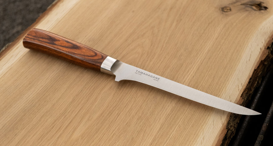 Presenting a knife designed specifically for the difficult task of separating meat from bone. Suitable for various types of meat - for trimming, boning and other butchering work. The flexible blade gets you better access to tighter spots when separating meat from the bones and when removing skin of the fish.