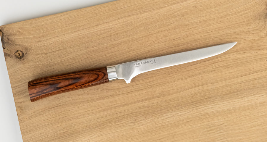 Presenting a knife designed specifically for the difficult task of separating meat from bone. Suitable for various types of meat - for trimming, boning and other butchering work. The flexible blade gets you better access to tighter spots when separating meat from the bones and when removing skin of the fish.