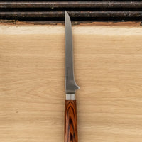 Presenting a knife designed specifically for the difficult task of separating meat from bone. Suitable for various types of meat - for trimming, boning and other butchering work. The flexible blade gets you better access to tighter spots when separating meat from the bones and when removing skin of the fish.