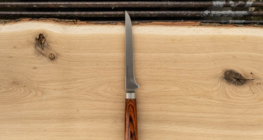 Presenting a knife designed specifically for the difficult task of separating meat from bone. Suitable for various types of meat - for trimming, boning and other butchering work. The flexible blade gets you better access to tighter spots when separating meat from the bones and when removing skin of the fish.