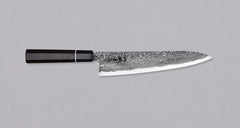 Tanaka Habakiri Gyuto SG2 Ébano Damasco 240mm (9.4")