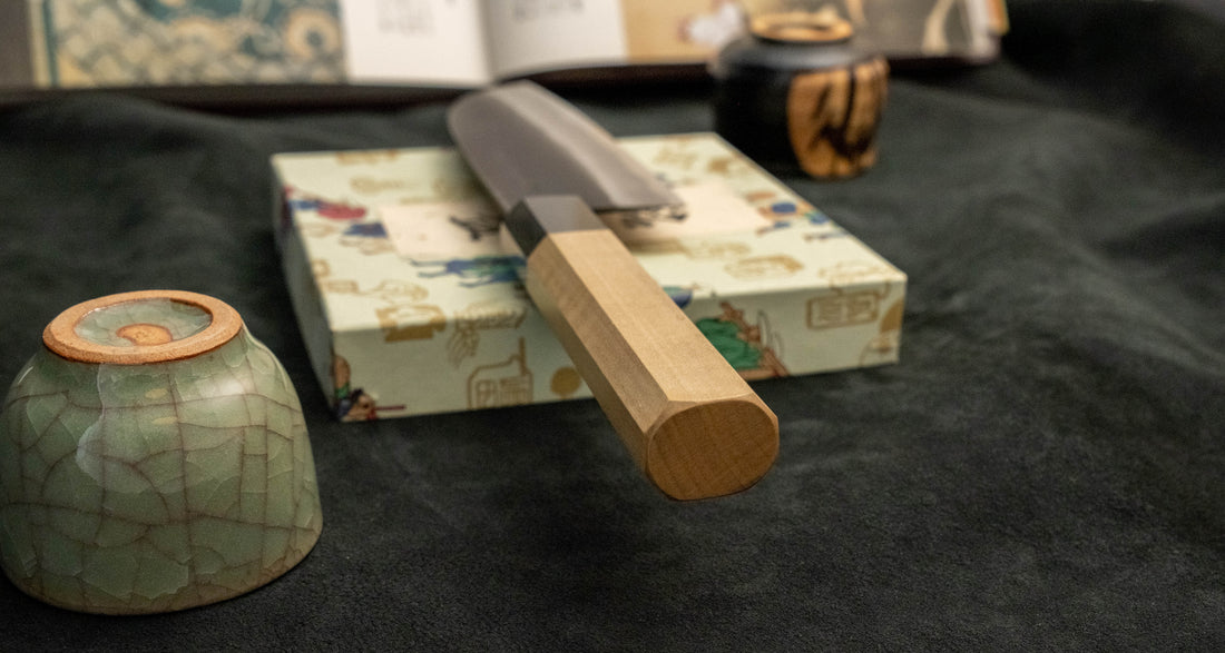 Tojiro Atelier Santoku Shirogami #2 Kuro-uchi 140mm (5.5")