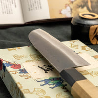 Tojiro Atelier Santoku Shirogami #2 Kuro-uchi 140mm (5.5")