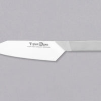 Tojiro Origami Santoku is a multi-purpose, low-maintenance and affordable Japanese knife. The design is unique—the knife is made from a single folded metal sheet, with no welding process involved. It was awarded a world-famous iF Design Award. The blade is made of molybdenum vanadium steel with a hardness of 58-59 HRC.