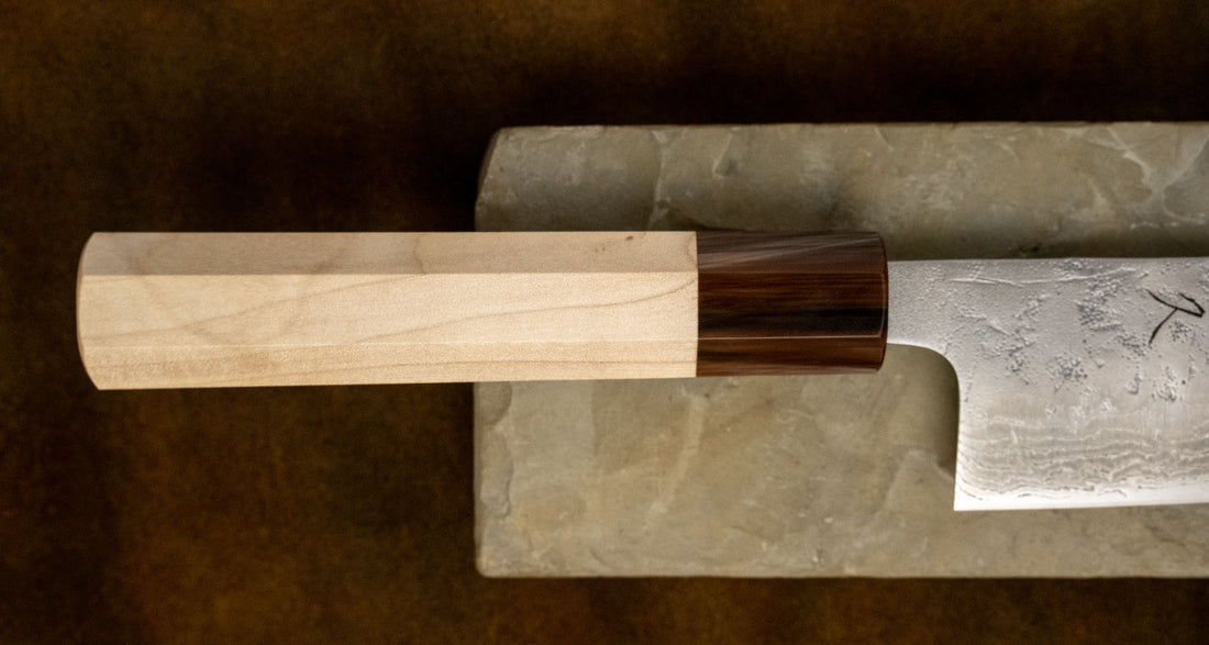 Tsunehisa Bunka Swedish Steel Damascus Washiji 170mm (6.7")