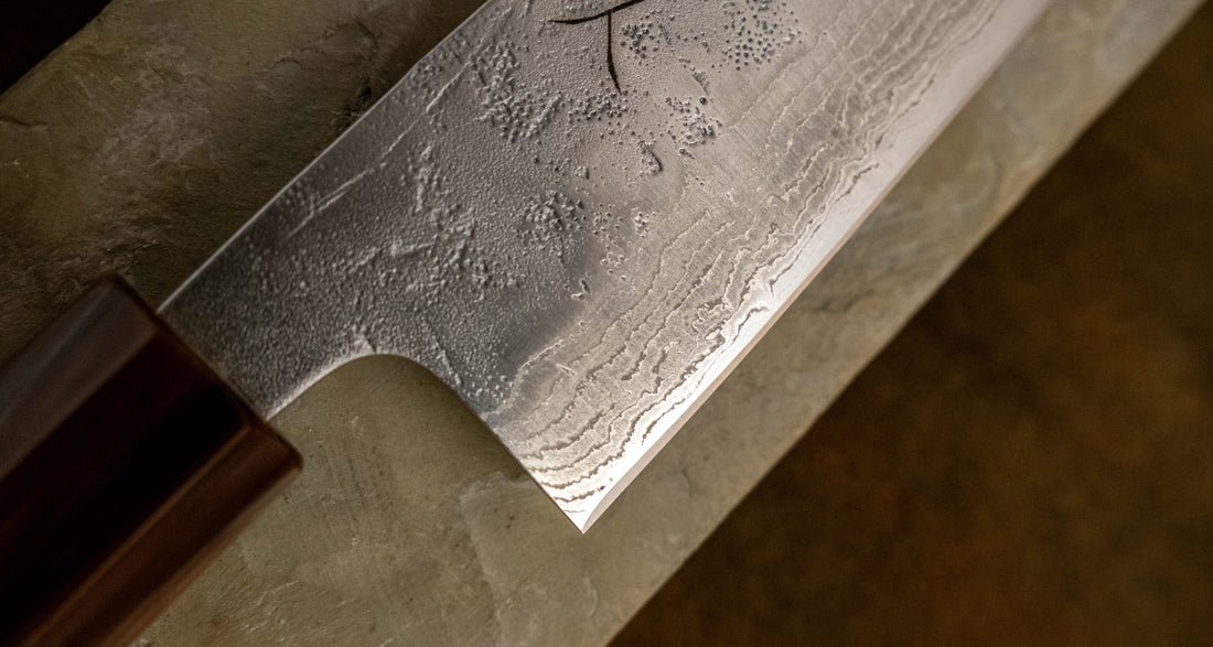 Tsunehisa Bunka Swedish Steel Damascus Washiji 170mm (6.7")