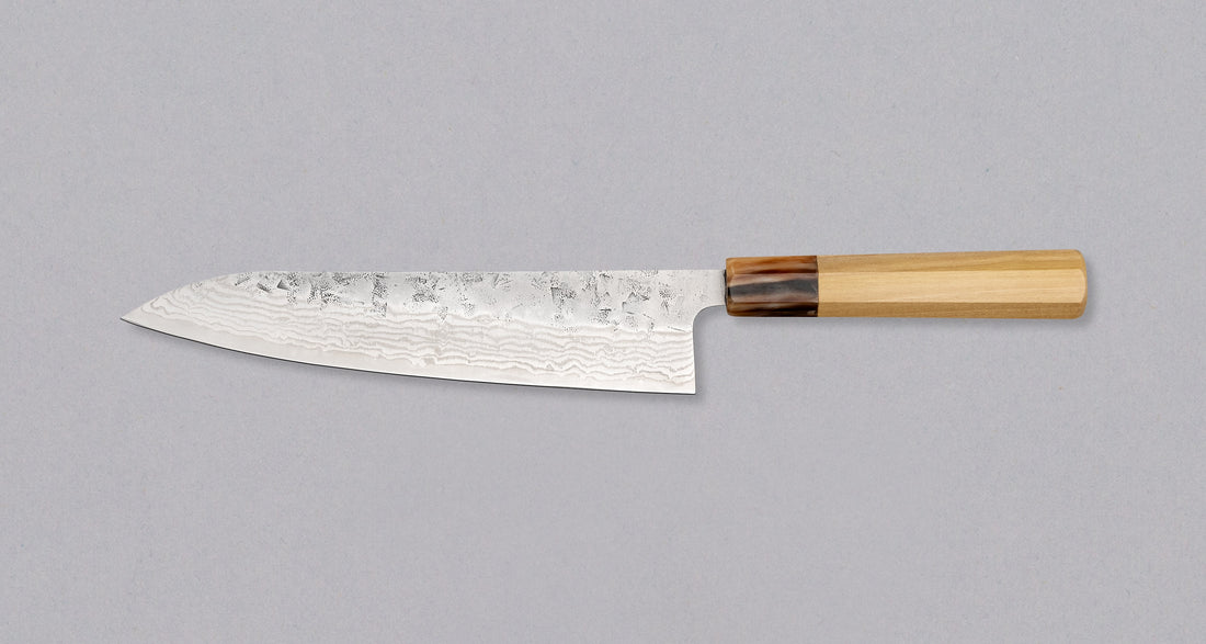 Tsunehisa Gyuto Swedish Steel Damascus Washiji 210mm (8.3")