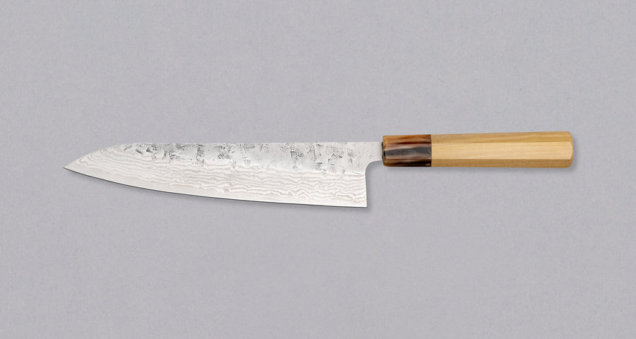 Tsunehisa Gyuto Swedish Steel Damascus Washiji 210mm (8.3")