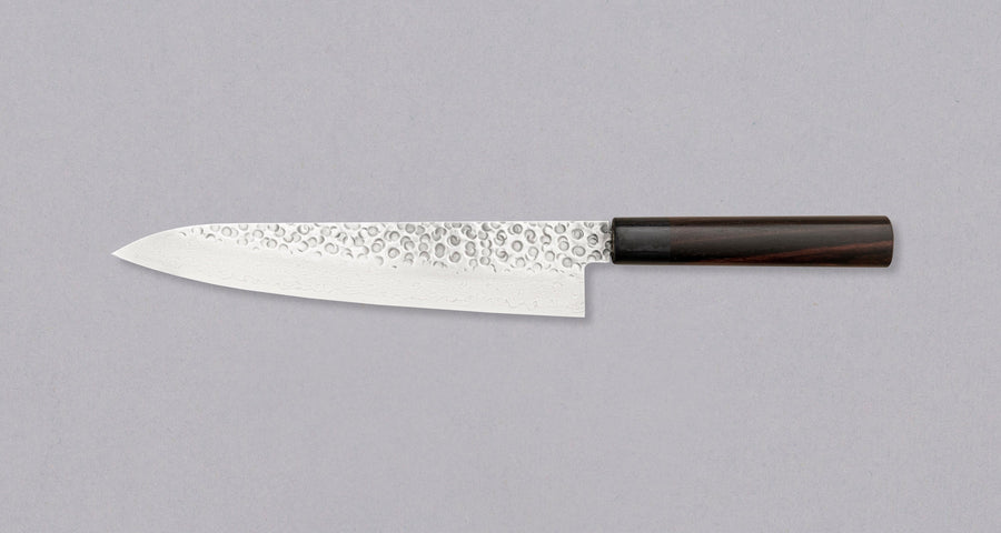 Tsunehisa Gyuto VG-10 Damascus Tsuchime 240mm (9.4")_2