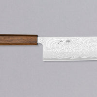 Tsunehisa Nakiri AUS-10 Nami 165mm is a Japanese kitchen knife for preparing vegetables. Its straight blade profile makes it ideal for chopping! AUS-10 steel is a no-fuss stainless steel with a fine sharpness and great edge retention, so maintenance won’t be a problem.