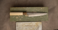 Tsunehisa Petty Swedish Steel Damascus Washiji 135mm (5.3")