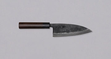 Japanese kitchen knife designed for heavy-duty work for skilled professionals or experienced home users. Especially well-suited for "big game" fishing enthusiasts! The double-bevel quality means easier sharpening and makes this deba ideal for heavier tasks such as cutting through the bones of large fish and chicken.