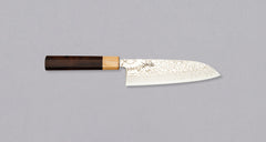 Tsunehisa Santoku SLD Damascus 165mm (6.5") [Rosewood-Cedar]
